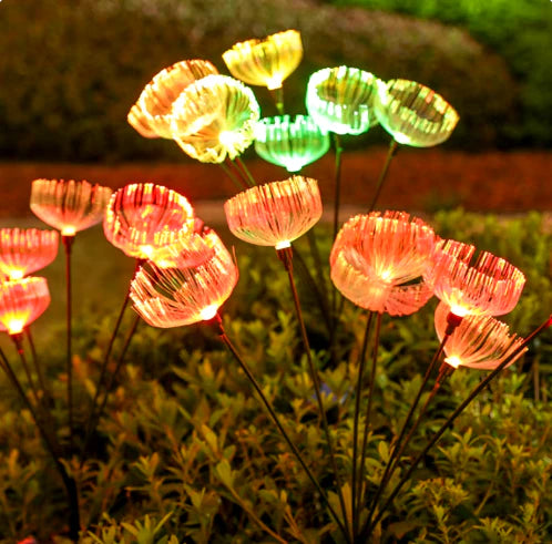 LAMPARAS SOLARES FLOR DIENTE DE LEON PACK X2