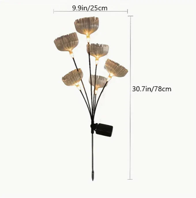 LAMPARAS SOLARES FLOR DIENTE DE LEON PACK X2