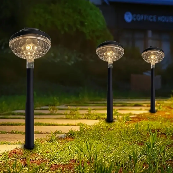 LAMPARAS SOLARES DIAMANTES RGB  PACK X2