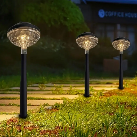 LAMPARAS SOLARES DIAMANTES RGB  PACK X2