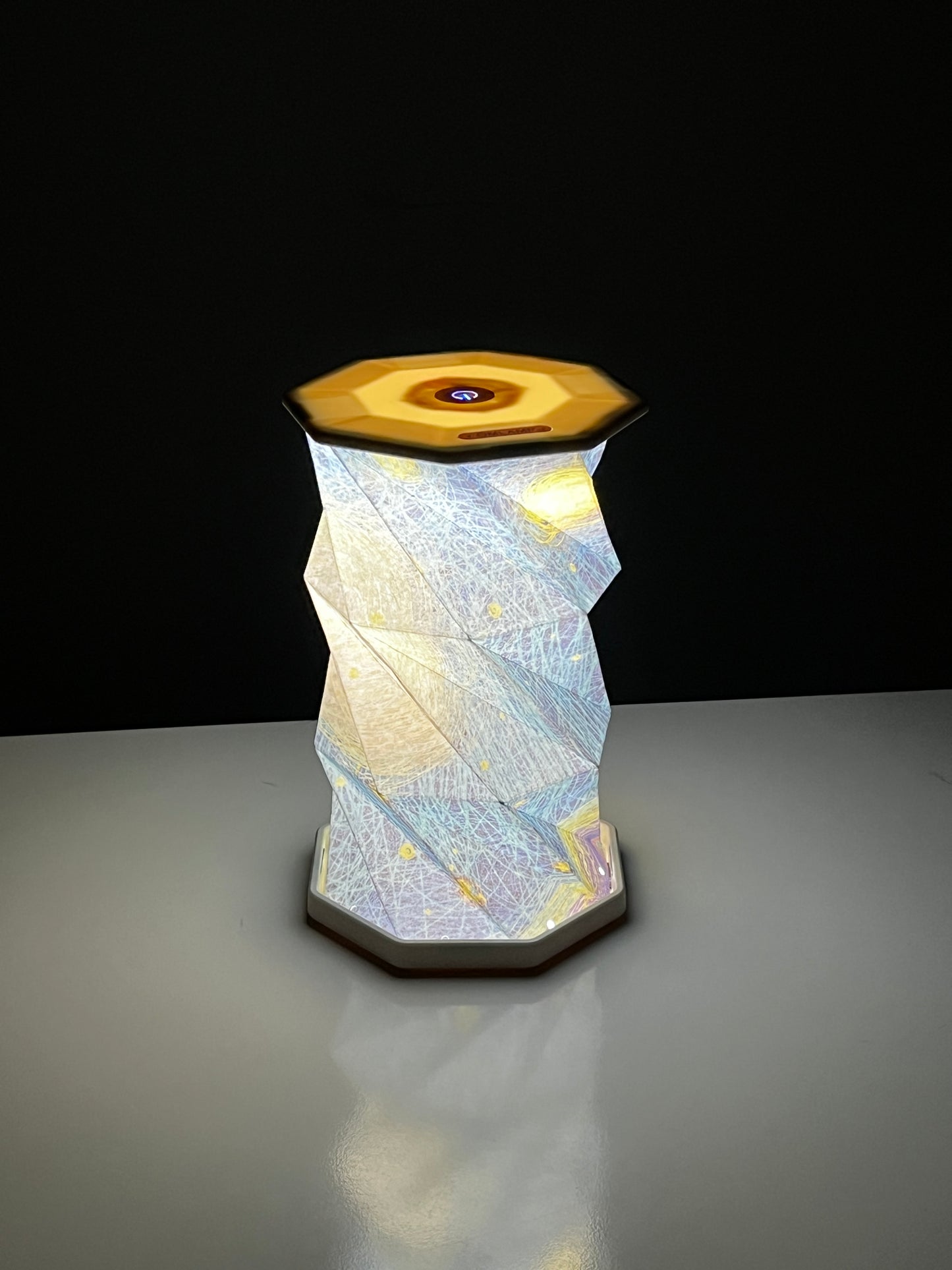 LAMPARA NOCTURNA ORIGAMI  PLEGABLE