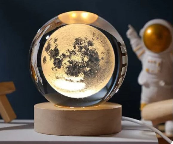 LAMPARA ESFERA CRISTAL TIERRA