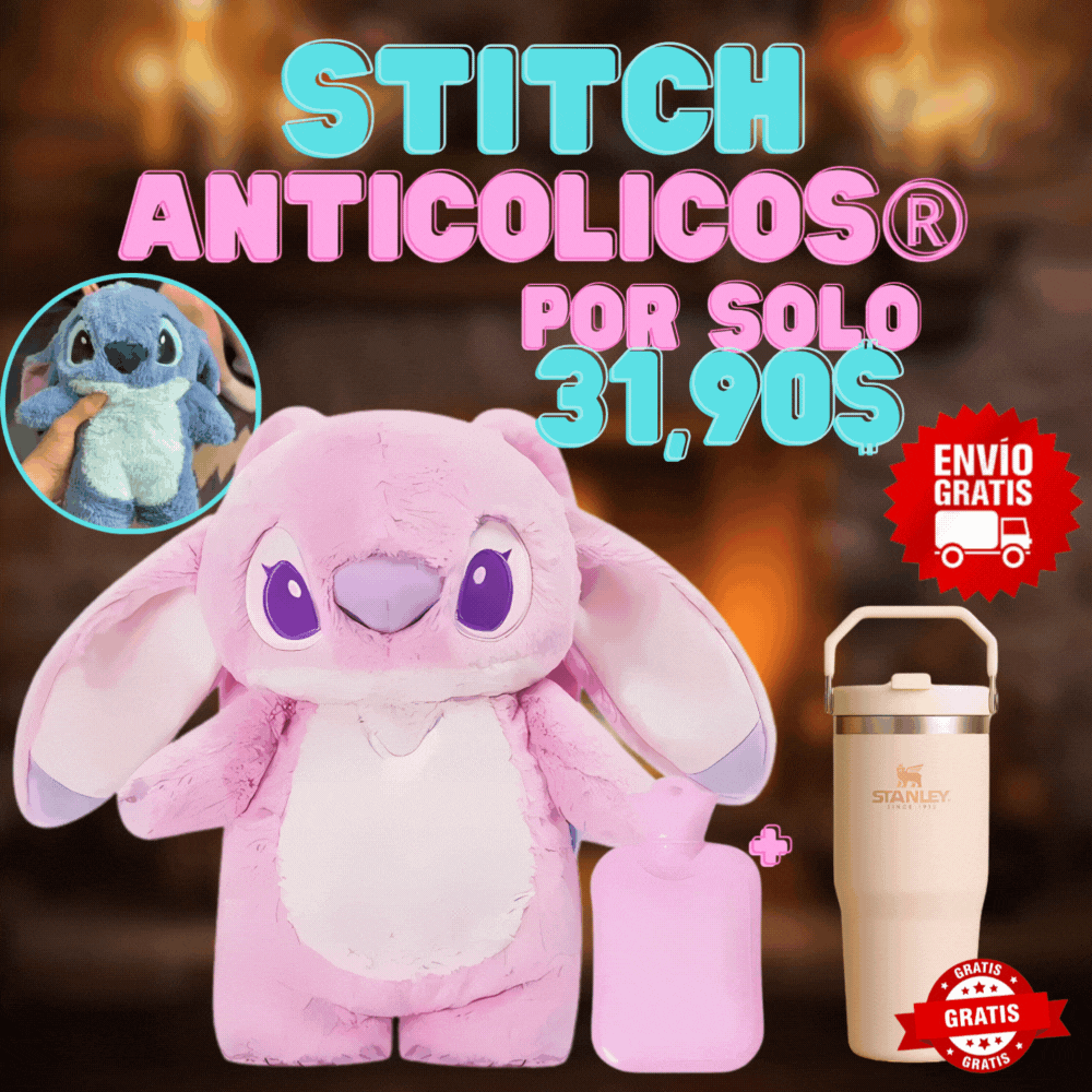 ALMOHADILLA DE STITCH + TERMO STANLEY GRATIS
